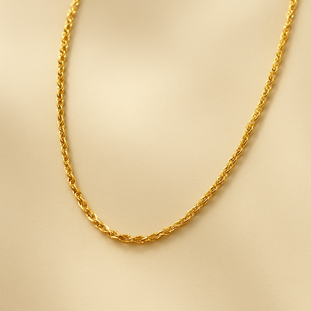 Singapore Link Chain — 24KT pure gold, 40 grams